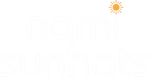 Logo with a sun icon on a white background